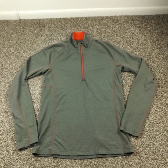 Icebreaker Other - Icebreaker Shirt Bodyfit 200 Merino Wool 1/2 Zip Base Layer Stretch Mens Small